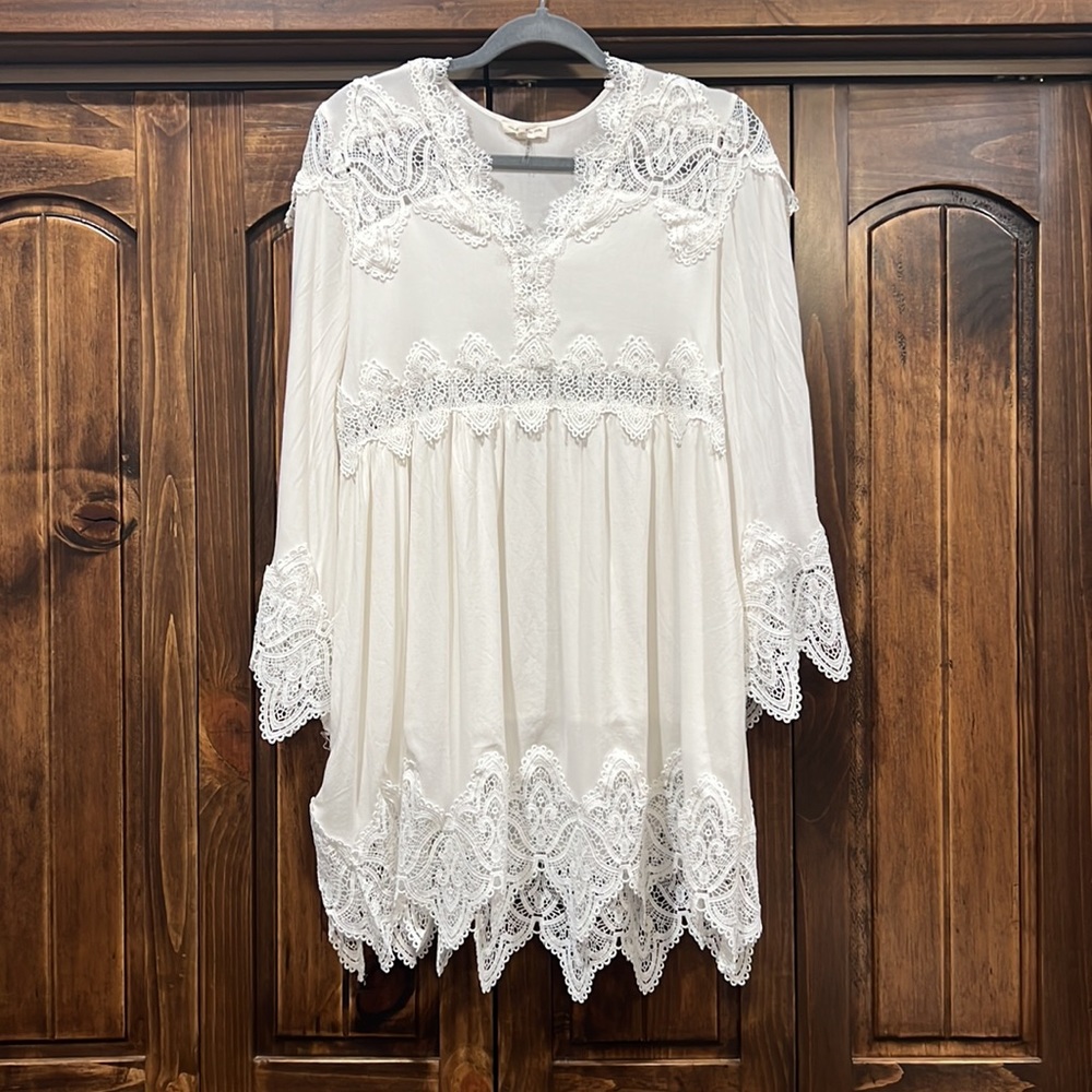 Southern Fried Chics White Lace Bridal Dress Small